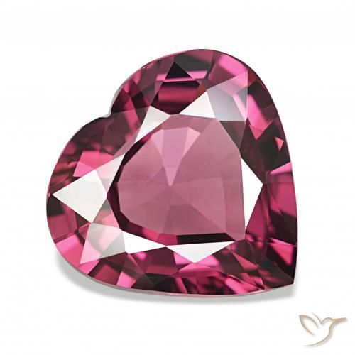 Granato rodolite Viola scuro naturale da 4.88 ct, Cuore, VS
