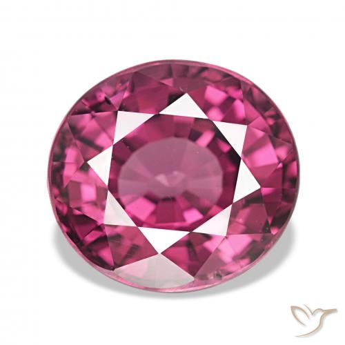 Granato rodolite Viola medio naturale da 4.73 ct, Ovale, VVS-VS