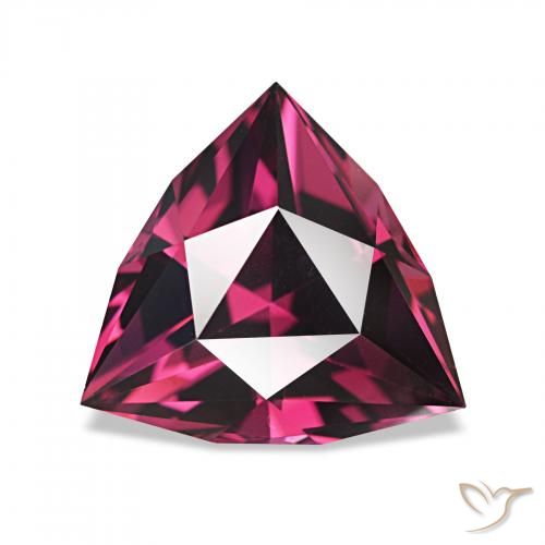Granato rodolite Viola rossastro naturale da 2.20 ct, Taglio trillion, VVS