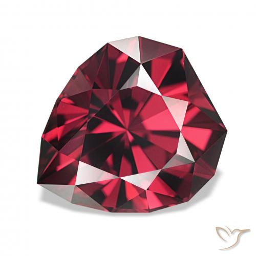 4.13ct Rosso medio Granato rodolite, Taglio a fantasia, VVS