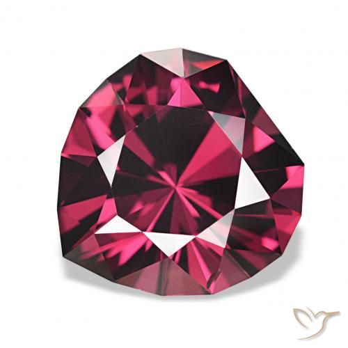 2.80ct Rosso purpureo Granato rodolite, Taglio a fantasia, VVS