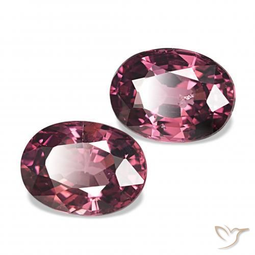 Gemme di Granato rodolite Rosso purpureo naturale da 2.14 ct, Ovale, VS
