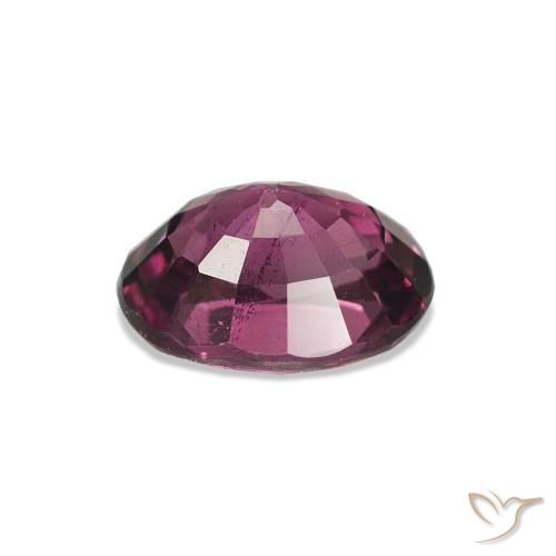 Granato rodolite Viola scuro naturale da 1.09 ct, Ovale, VS
