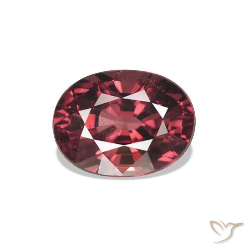 1.11ct Rosso medio Granato rodolite, Ovale, VS