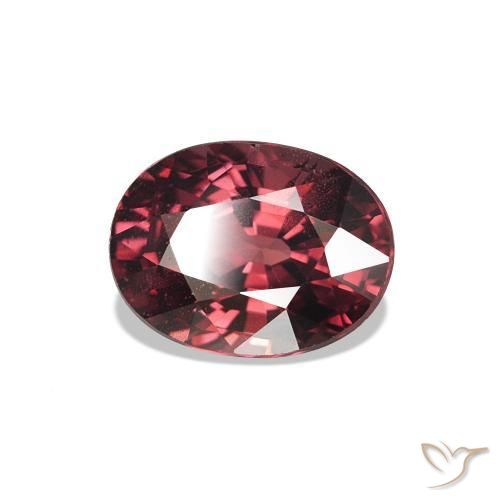 Granato rodolite Rosso medio naturale da 1.11 ct, Taglio ovale, VS