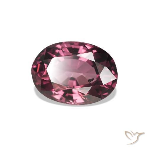 Granato rodolite Tonalità rosso lampone naturale da 1.11 ct, Taglio ovale, VS
