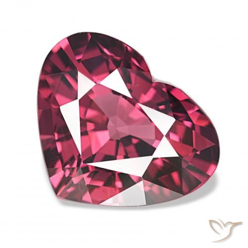 4.15ct Rosso purpureo Granato rodolite, Cuore, VVS-VS