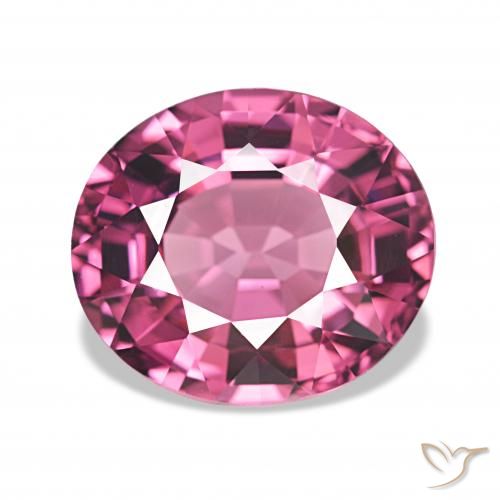 Granato rodolite Rosa violetto naturale da 4.66 ct, Ovale, VVS-VS