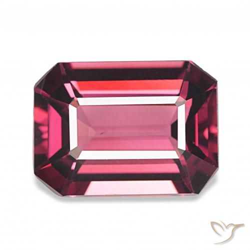 Granato rodolite Magenta intenso naturale da 4.60 ct, Ottagonale / Taglio smeraldo, VVS-VS