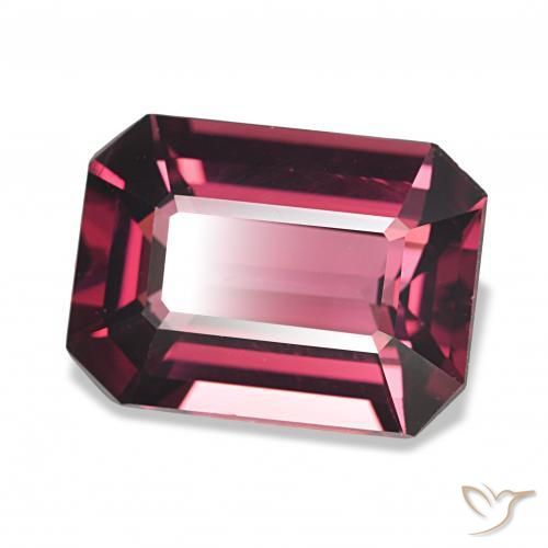 Granato rodolite Magenta intenso naturale da 4.60 ct, Ottagonale / Taglio smeraldo, VVS-VS