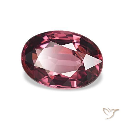 Granato rodolite Rosso medio naturale da 1.05 ct, Ovale, VS
