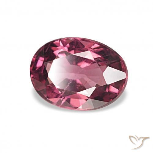 Granato rodolite Rosso purpureo naturale da 1.03 ct, Ovale, VS