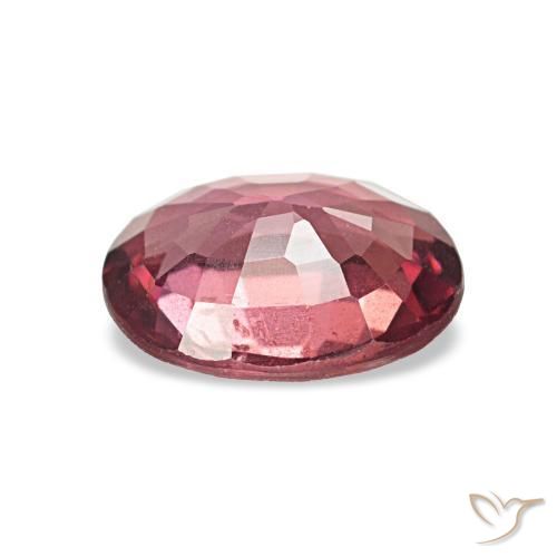 Granato rodolite Rosso scuro naturale da 0.82 ct, Ovale, VS