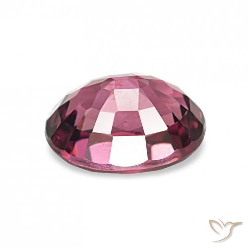 Granato rodolite Rosso lampone naturale da 1.18 ct, Ovale, VS