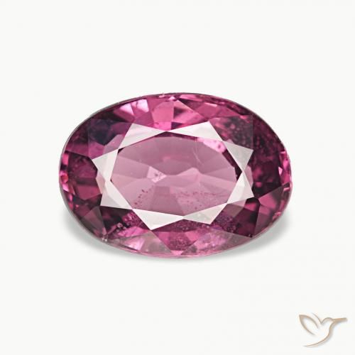 Granato rodolite Viola intenso naturale da 1.08 ct, Ovale, VS