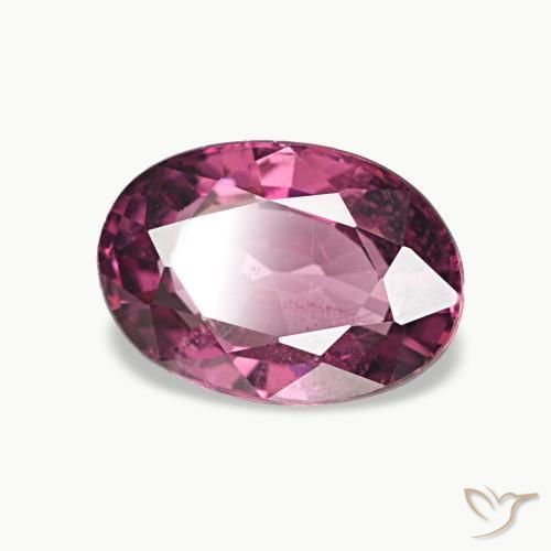 Granato rodolite Viola intenso naturale da 1.08 ct, Ovale, VS