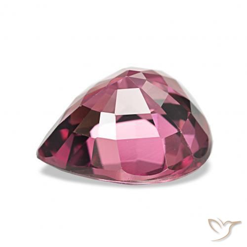 Granato rodolite Viola intenso naturale da 2.64 ct, Forma a pera, VVS
