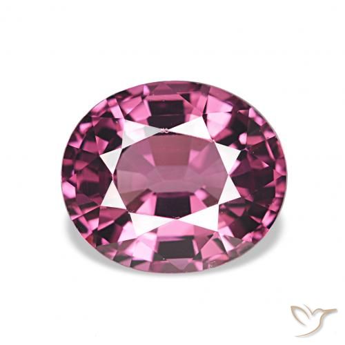 Granato rodolite Rosso lampone naturale da 2.16 ct, Ovale, VVS