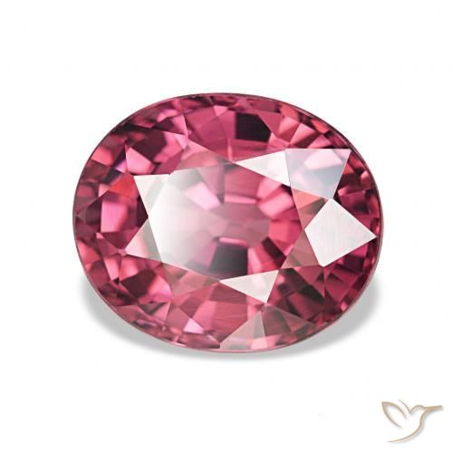 Granato rodolite Magenta intenso naturale da 2.63 ct, Ovale, VVS