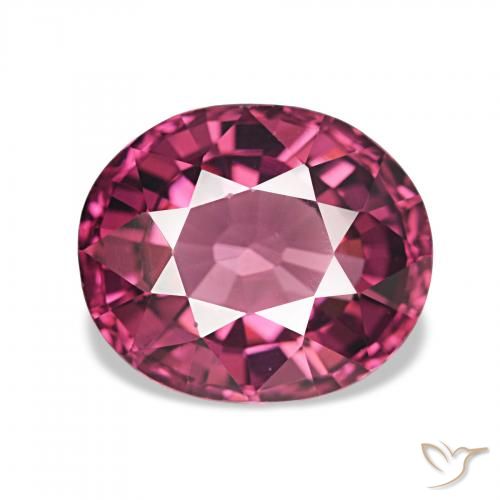 2.64ct Rosso lampone Granato rodolite, Ovale, VVS