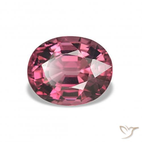 Granato rodolite Rosso purpureo naturale da 2.46 ct, Ovale, VS