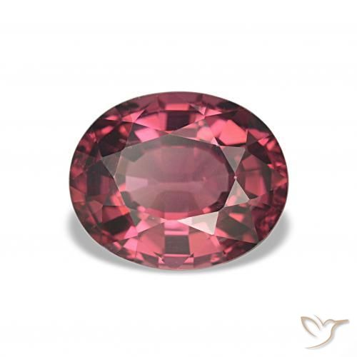 Granato rodolite Rosso purpureo naturale da 2.57 ct, Taglio ovale, VS