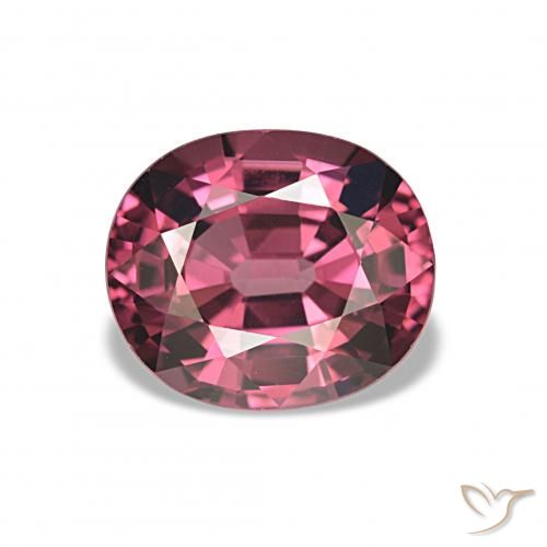 Granato rodolite Magenta intenso naturale da 2.65 ct, Ovale, VVS-VS