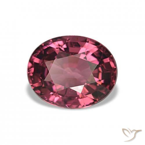Granato rodolite Magenta intenso naturale da 2.77 ct, Ovale, VVS-VS