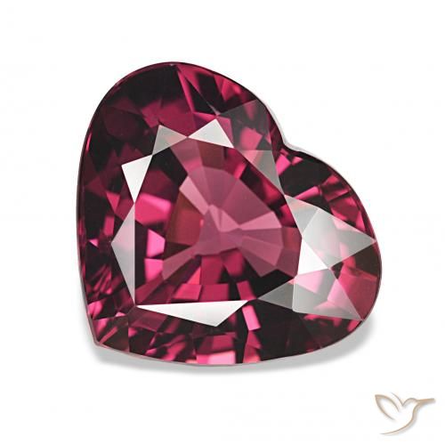 4.02ct Rosso scuro Granato rodolite, Cuore, VVS-VS