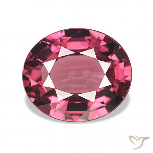 4.58ct Rosso lampone Granato rodolite, Ovale, VVS-VS