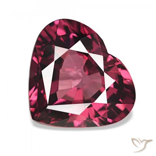 Granato rodolite Rosso lampone naturale da 4.08 ct, Cuore, VS