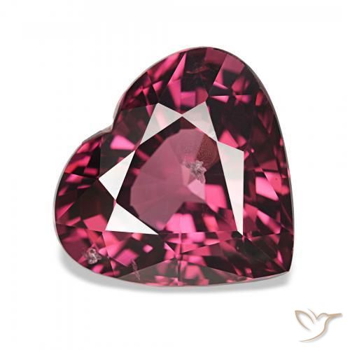 Granato rodolite Rosso lampone naturale da 4.55 ct, Cuore, VS