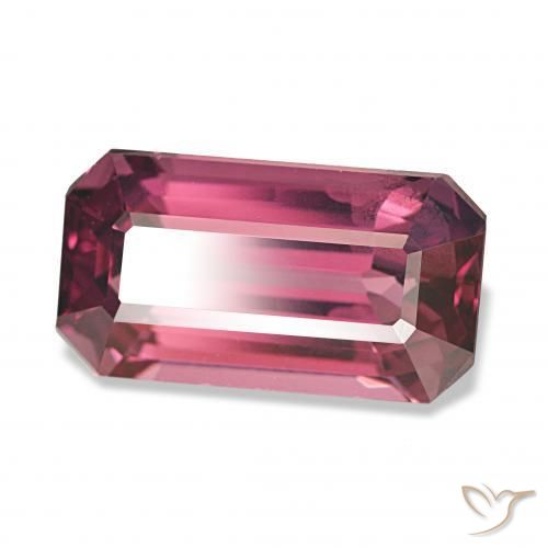 Granato rodolite Rosso lampone naturale da 3.95 ct, Ottagonale / Taglio smeraldo, VS