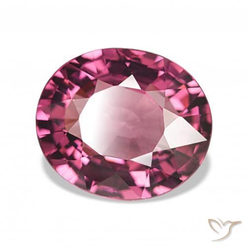 Granato rodolite Rosso lampone naturale da 4.13 ct, Ovale, VS