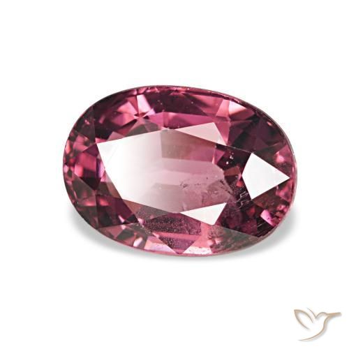 Granato rodolite Magenta intenso naturale da 1.30 ct, Ovale, VS