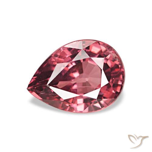 Granato rodolite Vino Rosso Profondo naturale da 1.05 ct, Forma a pera, VS