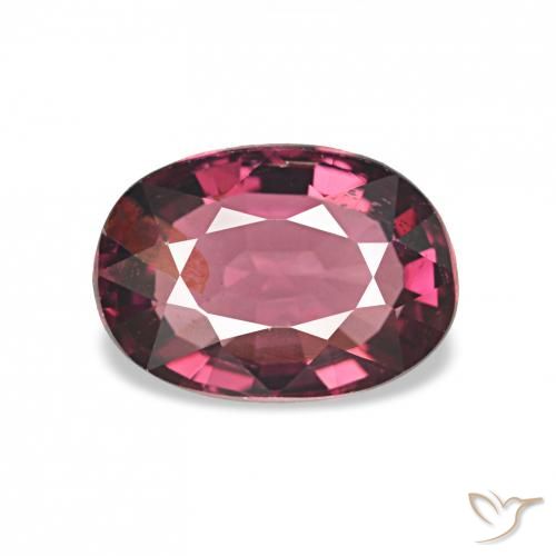 Granato rodolite Magenta intenso naturale da 1.07 ct, Taglio ovale, VS