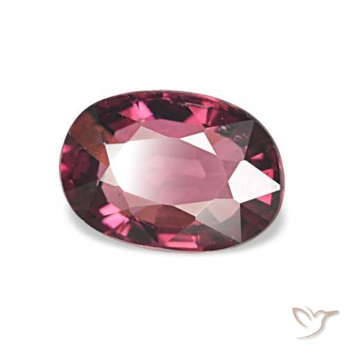 Granato rodolite Magenta intenso naturale da 1.07 ct, Taglio ovale, VS