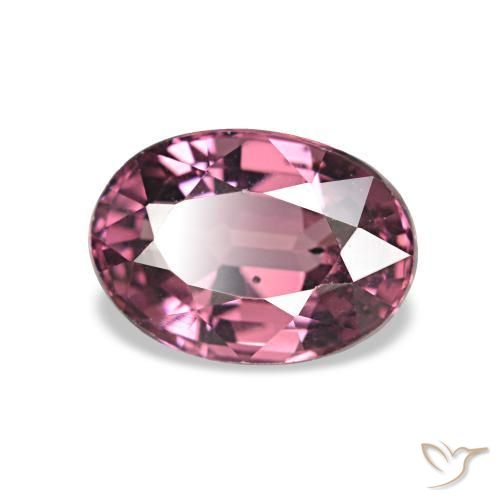 Granato rodolite Rosa violetto naturale da 1.09 ct, Ovale, VS
