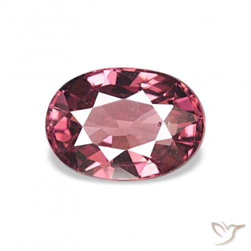 Granato rodolite Rosso scuro naturale da 1.16 ct, Taglio ovale, VS