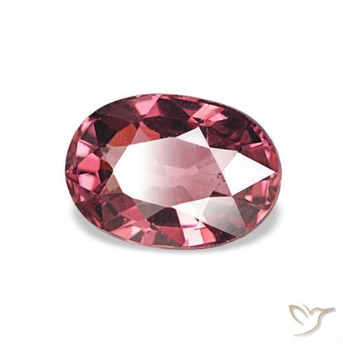 Granato rodolite Rosso scuro naturale da 1.16 ct, Taglio ovale, VS