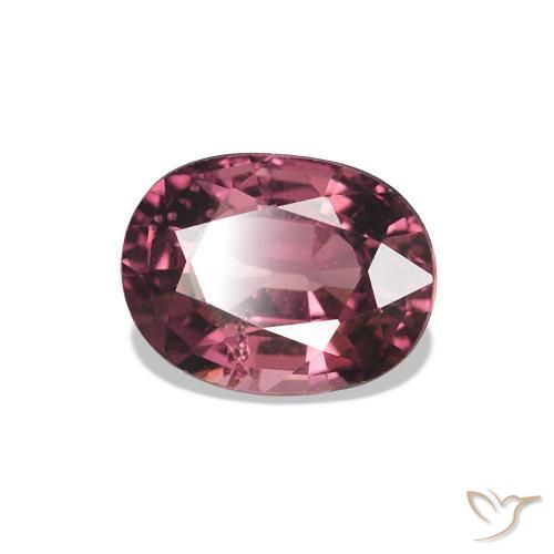 Granato rodolite Rosa Bacca Viola naturale da 1.09 ct, Taglio ovale, VS