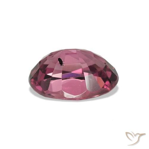Granato rodolite Tono viola-rosso naturale da 1.12 ct, Taglio ovale, VS