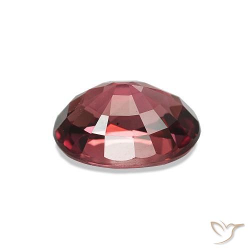 Granato rodolite Rosso scuro naturale da 1.14 ct, Taglio ovale, VS