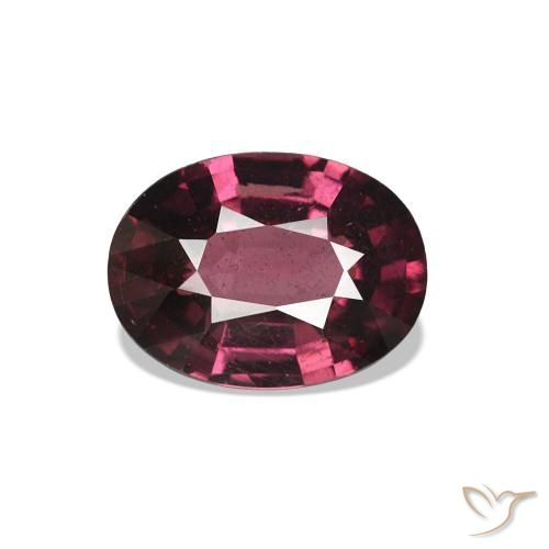 1.02ct Rosso lampone Granato rodolite, Ovale, VS