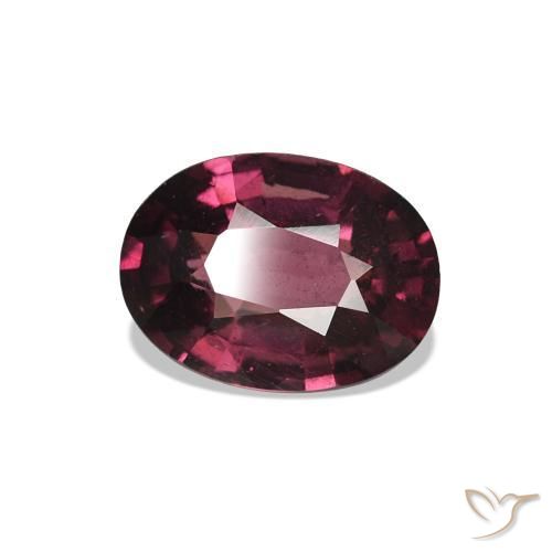 Granato rodolite Rosso lampone naturale da 1.02 ct, Taglio ovale, VS