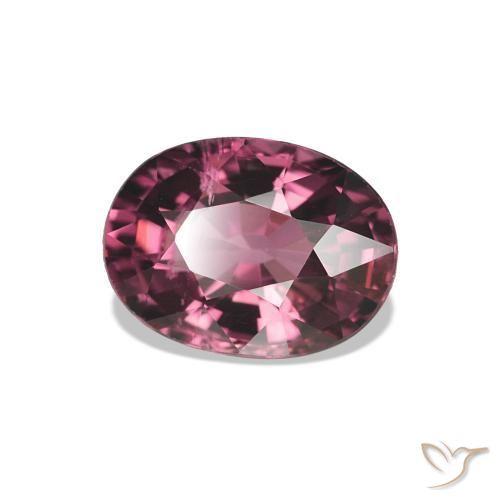 Granato rodolite Rosso purpureo naturale da 1.16 ct, Taglio ovale, VS