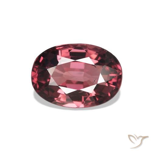 Granato rodolite Tonalità rosso lampone naturale da 1.17 ct, Taglio ovale, VS