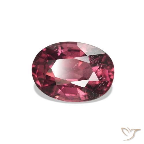 Granato rodolite Medium Dark-Red naturale da 1.05 ct, Taglio ovale, VS