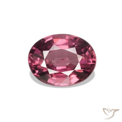 1.03ct Rosso lampone Granato rodolite, Ovale, VS-SI